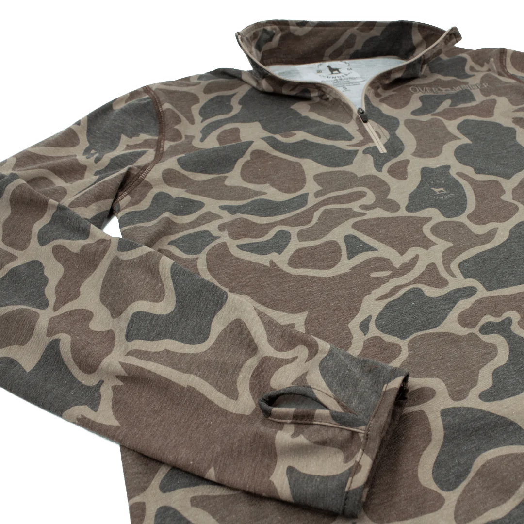 Over Under Core Layer 1/4 Zip Pullover Duck Camo