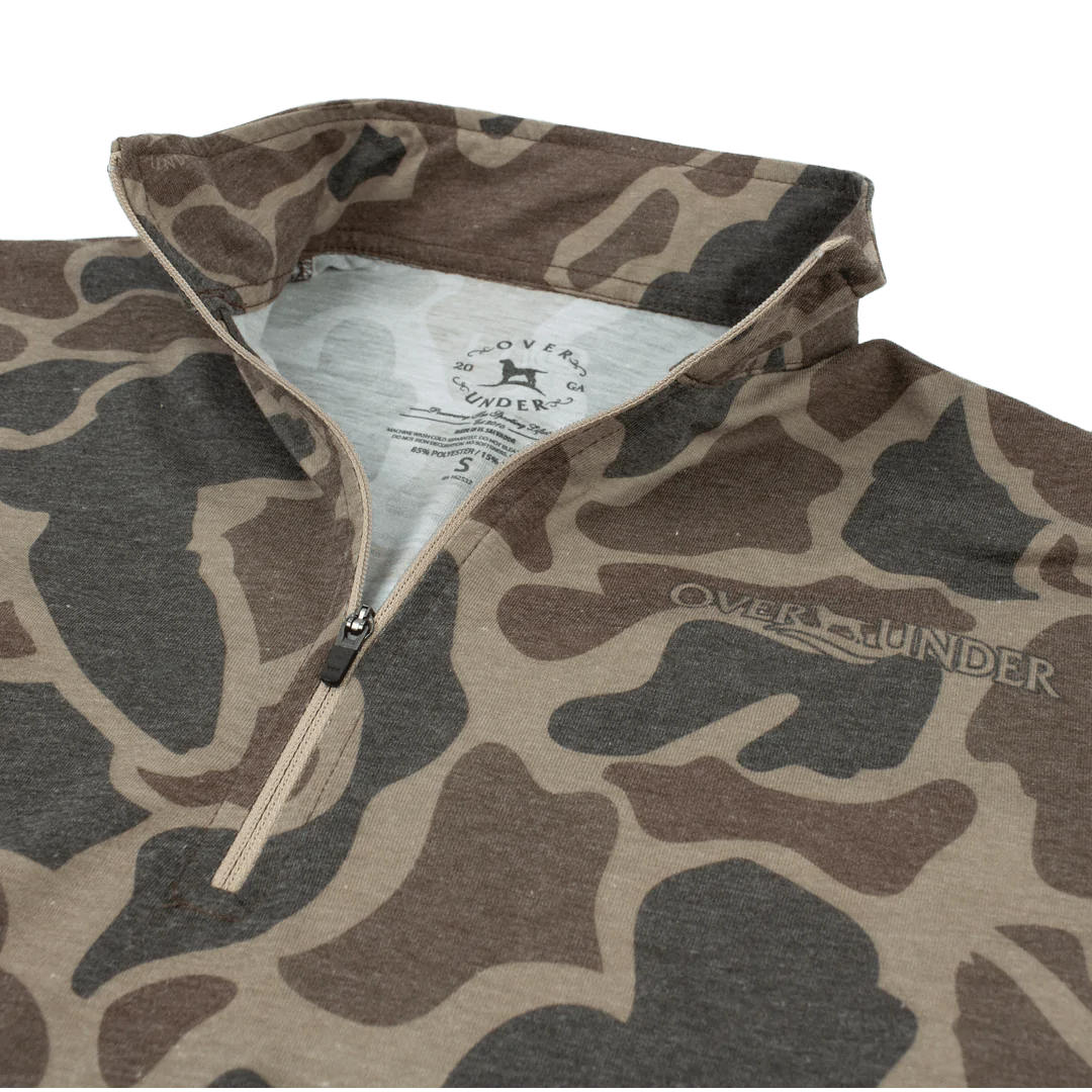 Over Under Core Layer 1/4 Zip Pullover Duck Camo