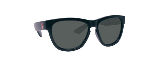 Mini Shades Classic (Age 0-3) Black Satin Polarized Grey