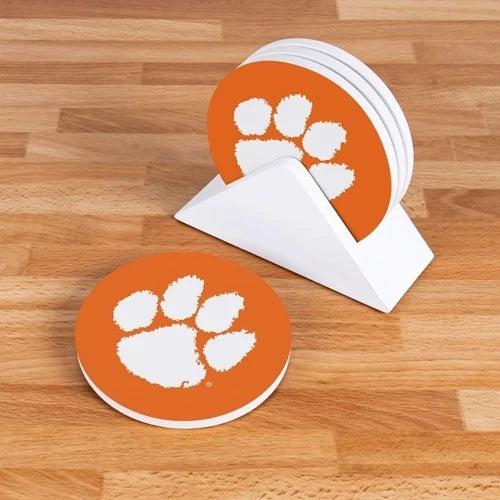 P Graham Dunn Clemson Tigers Round Coaster Set