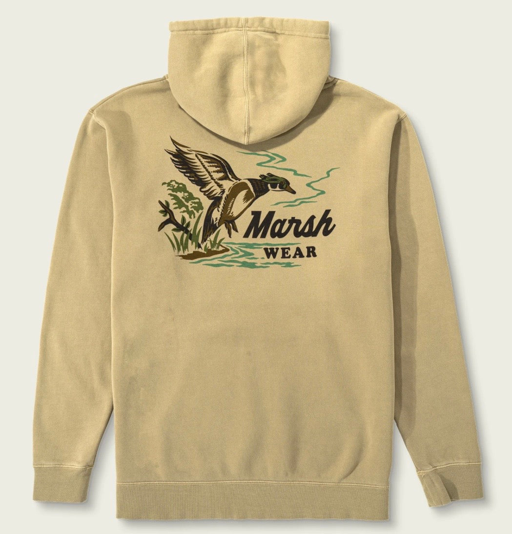 Marsh Wear Wood Duck Hoodie - Sandstone