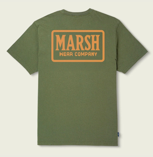 Marsh Wear Badge SS Tee - Bronze Green