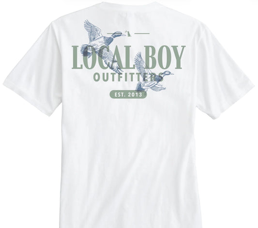 Local Boy Lucky Ducks Ss Tee - White