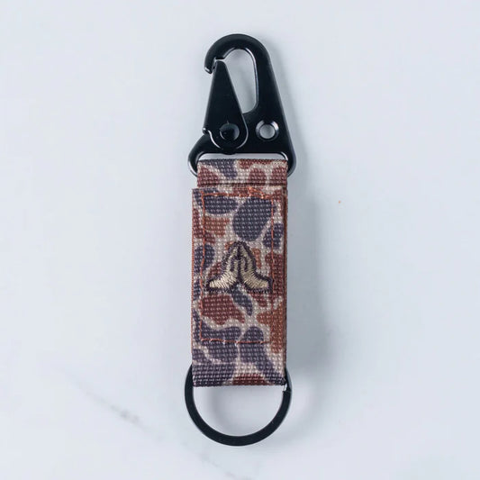 Tap To Pray Tactical Carabiner Keychain - Sahara Camo
