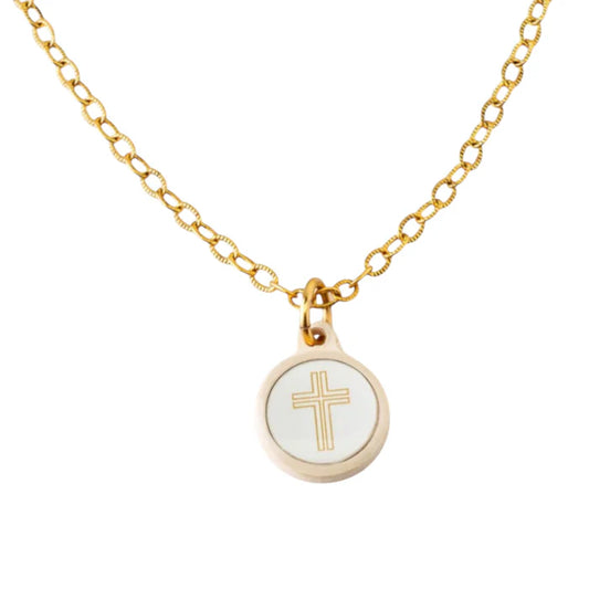 Tap To Pray Survivor Series Necklace - Gold/Cross