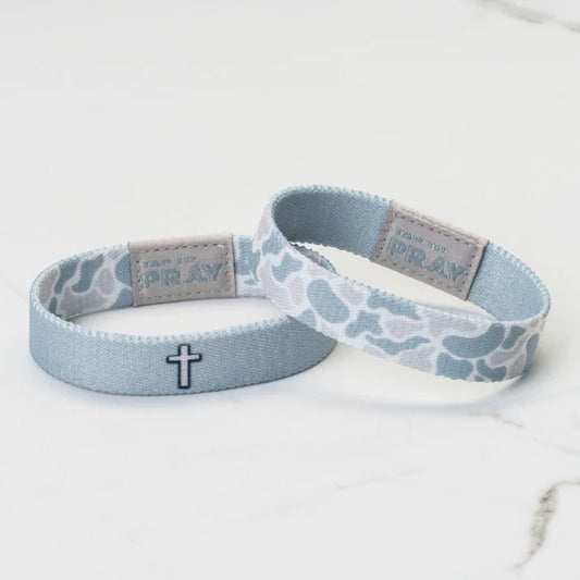 Tap To Pray Wristband - River Rock Camo/Aspen