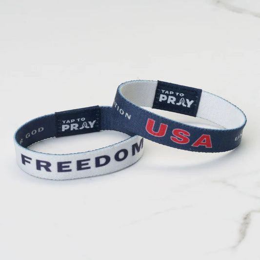 Tap To Pray Wristband - Freedom
