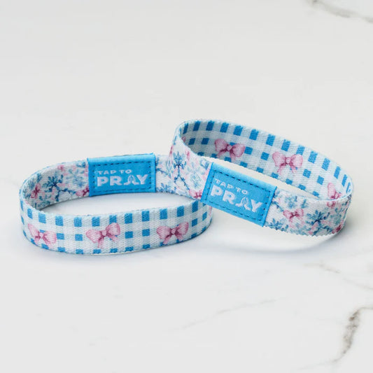 Tap To Pray Wristband - Blue Belle