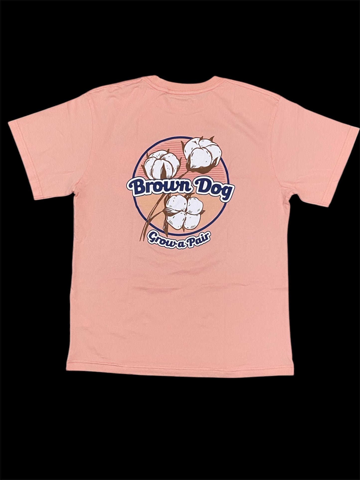 Wilson Brown Dog Grow A Pair Tee - Apricot