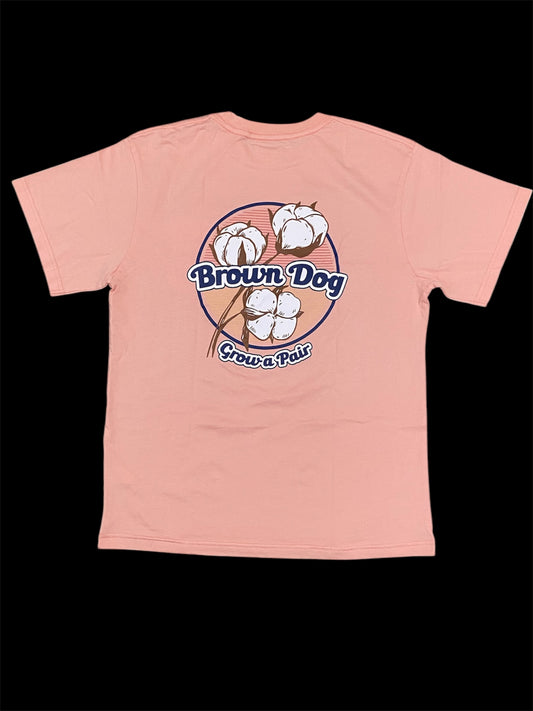 Wilson Brown Dog Grow A Pair Tee - Apricot