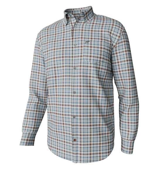 Southern Point Hadley Brushed Button Down - Dalton Plaid Mountain Spring