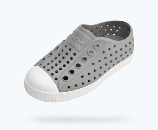 Native Shoes Jefferson Youth -Pigeon Grey/ Shell White