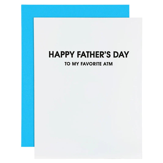 MY FAVORITE ATM FATHER'S DAY - LETTERPRESS CARD