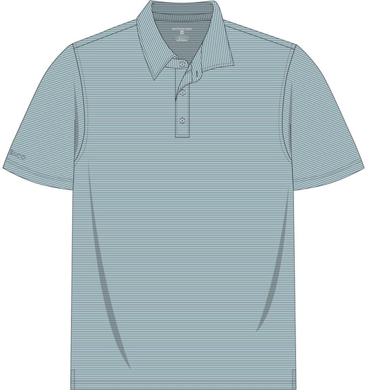 SSCO Large Stripe Polo - Tonal Teal