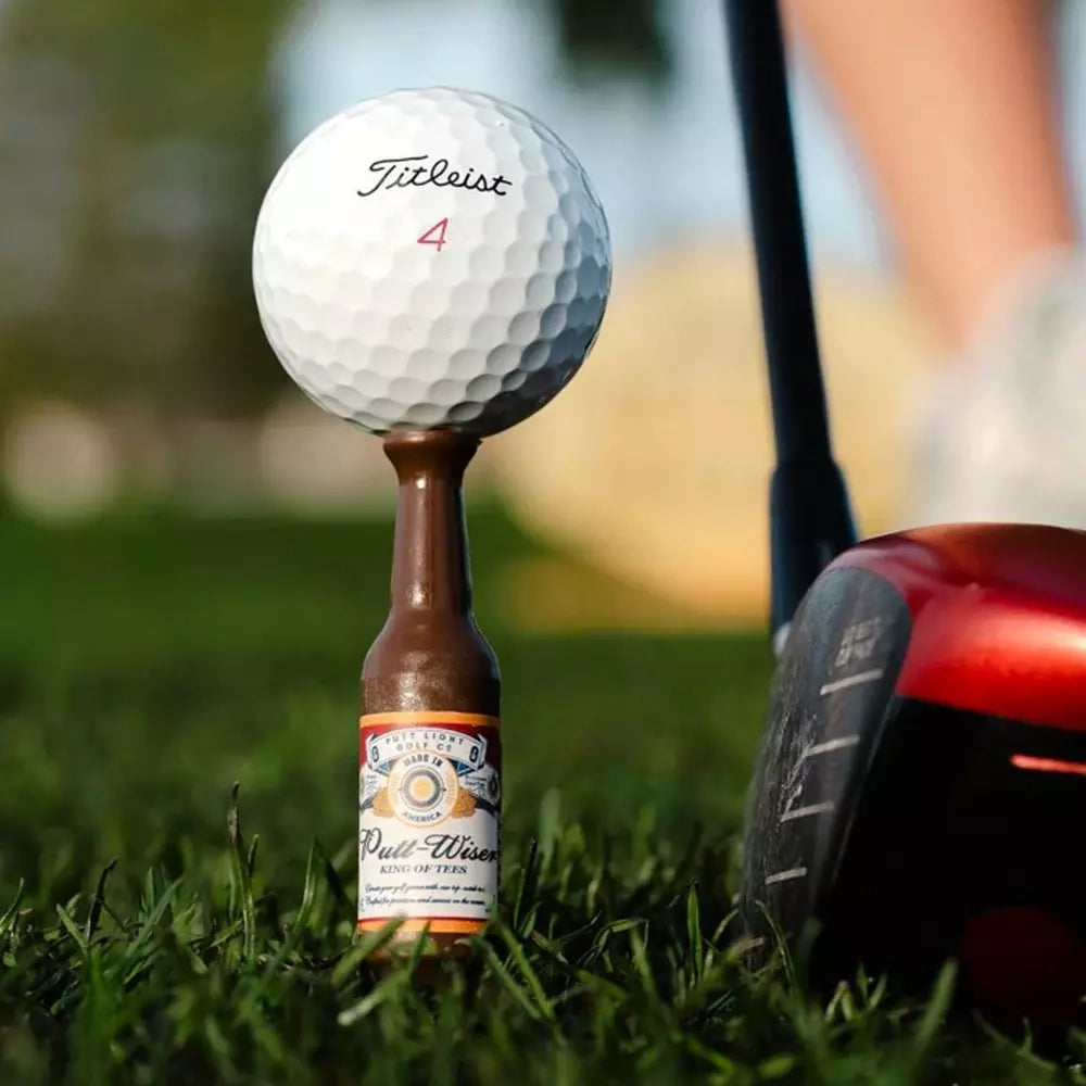 Putt Light Beer Bottle Golf Tees - Budweiser