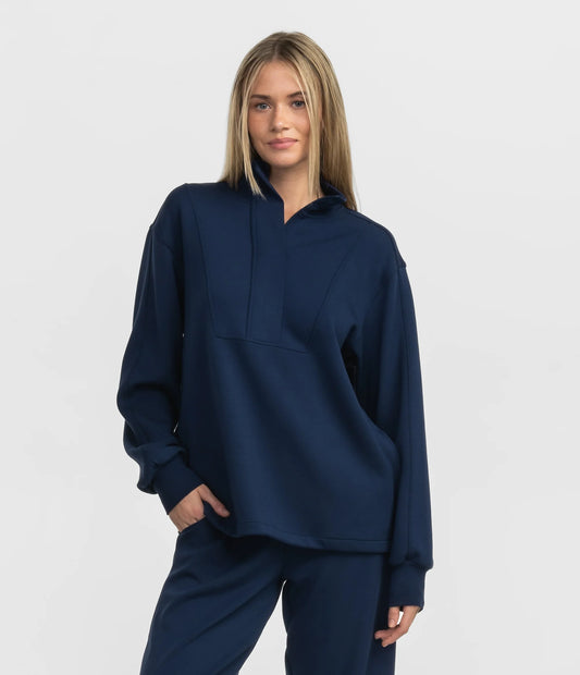 SSCO AstroKnit Performance Qtr Zip - Classic Navy