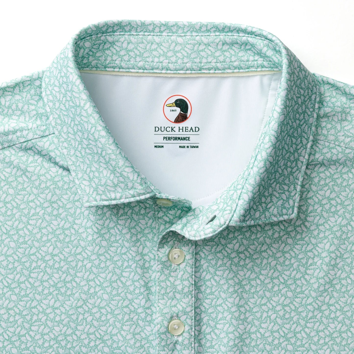 Duck Head Long Drive Performance Polo - Seafoam Green
