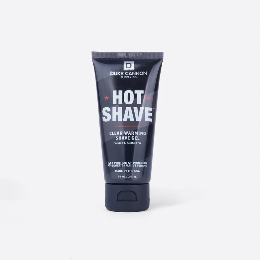 Duke Cannon Hot Shave Clear Warming Shave Gel- Travel Size