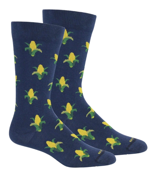 Brown Dog Maize Socks - Insignia Blue