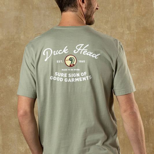 Duck Head Vintage Graphic T-Shirt - Slate Green Heather