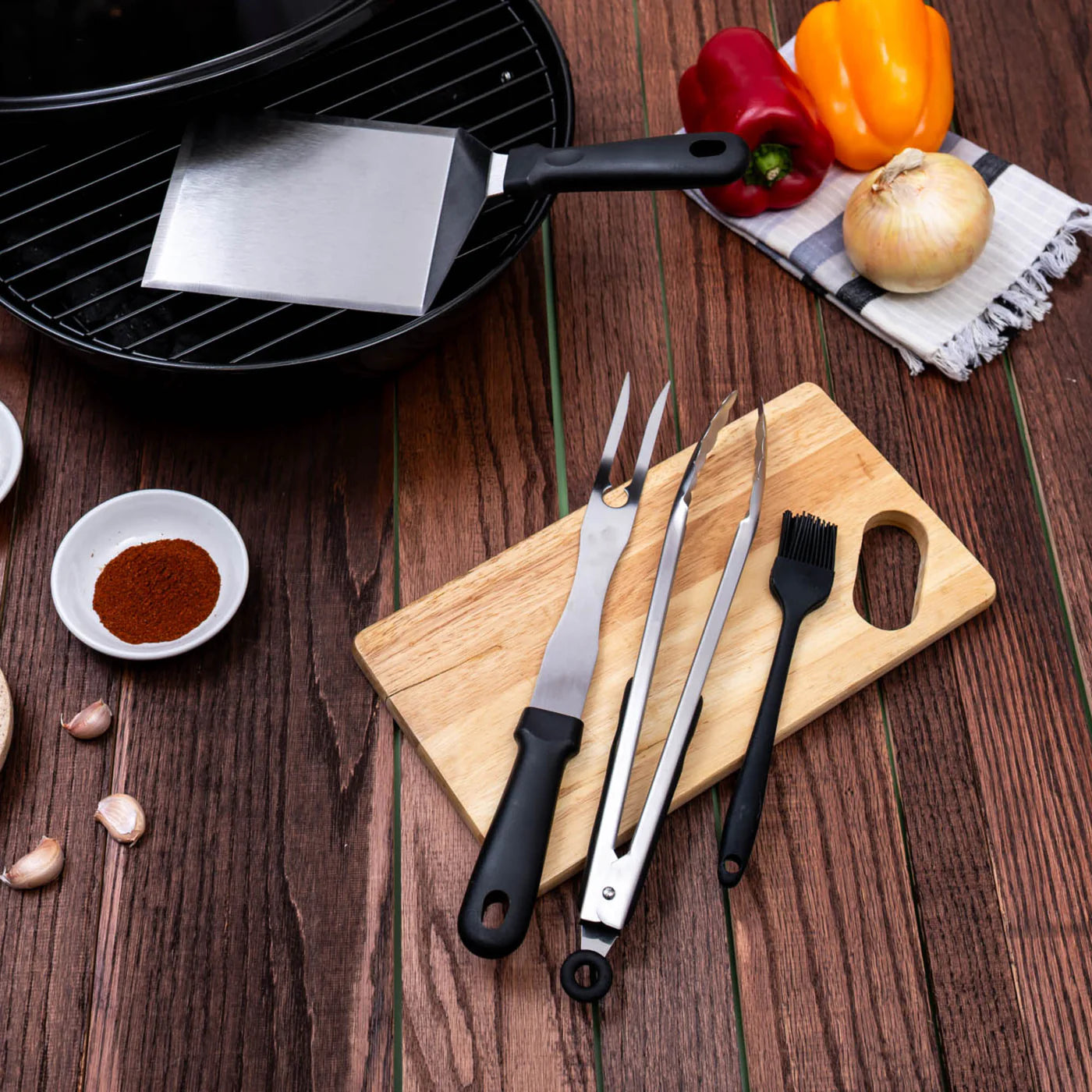 Mad Man 4-Piece BBQ Tool Set