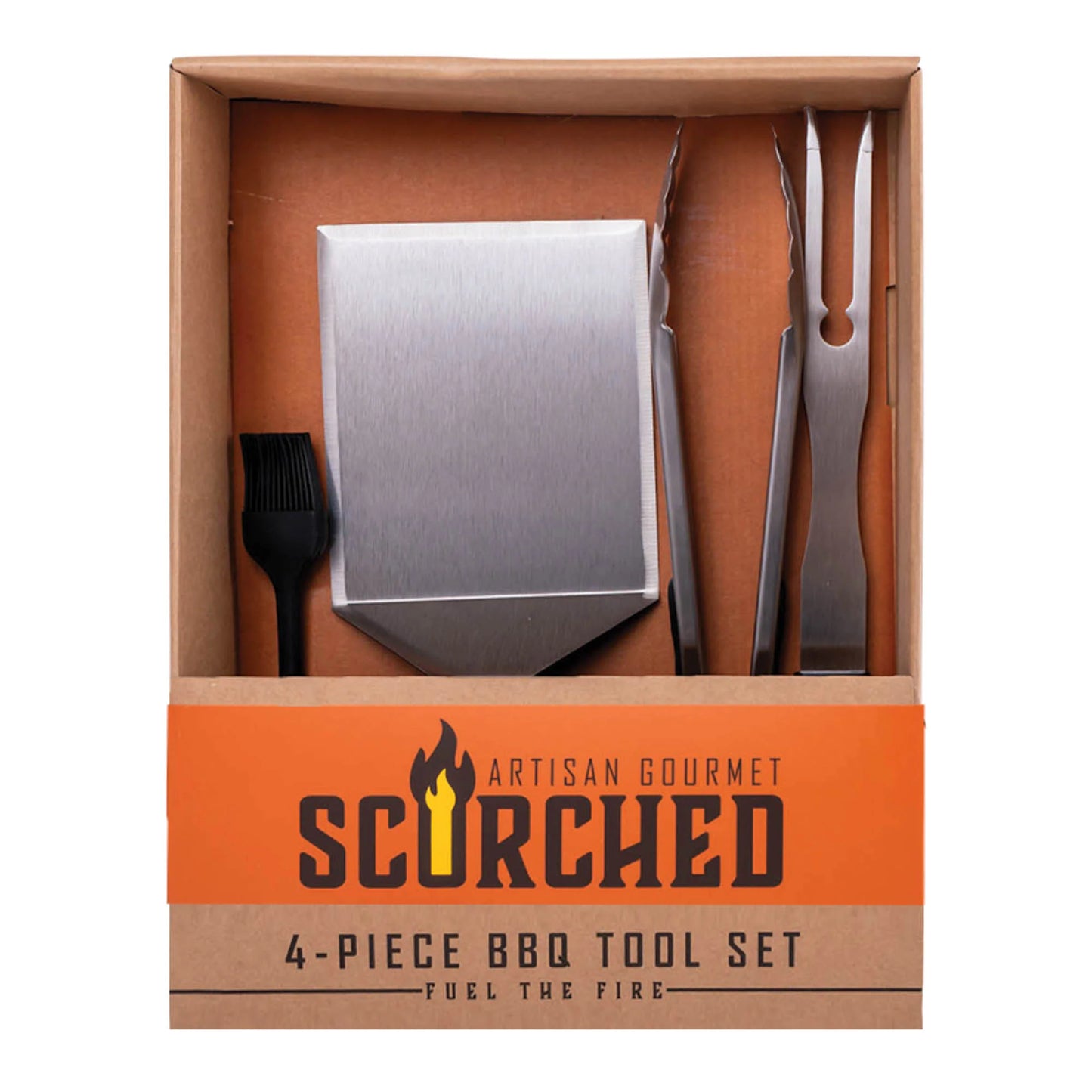 Mad Man 4-Piece BBQ Tool Set