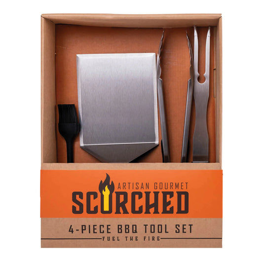 Mad Man 4-Piece BBQ Tool Set