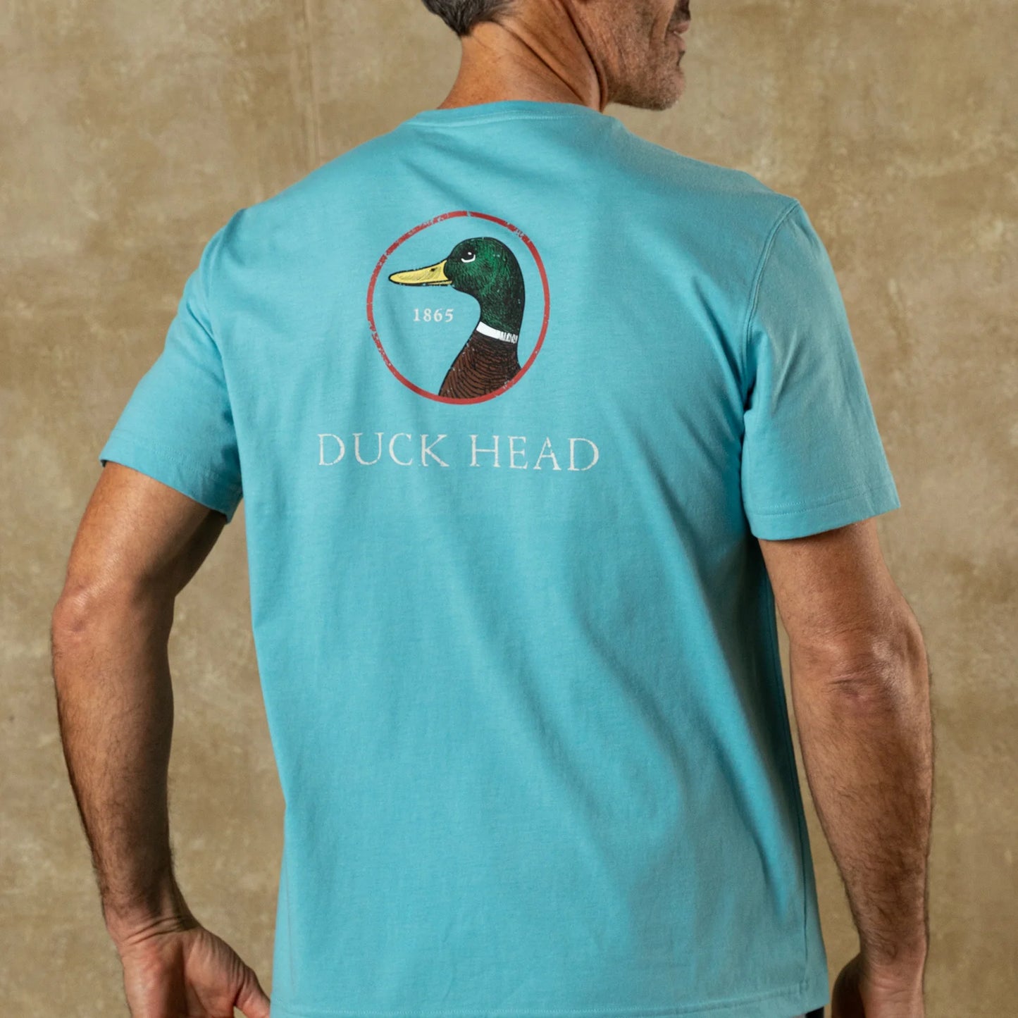 Duck Head Logo Short Sleeve T-Shirt - Lake Blue