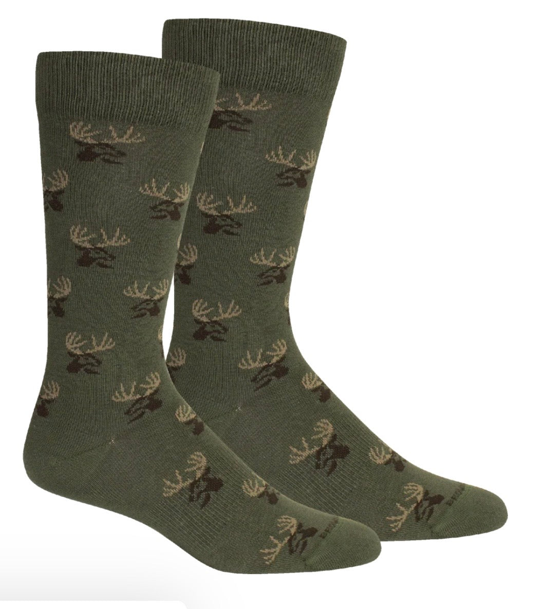 Brown Dog Buck Socks - Sage