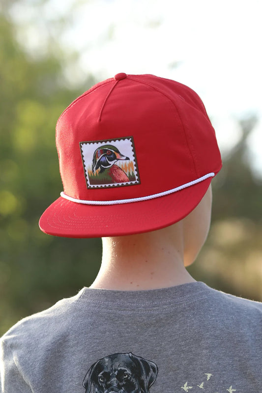 Burlebo Youth Red Duck Stamp Hat