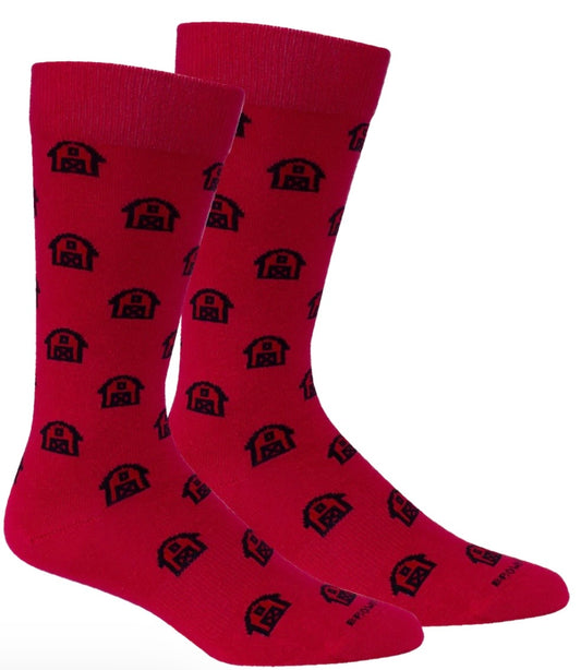 Brown Dog Barn Socks - Ski Patrol Red
