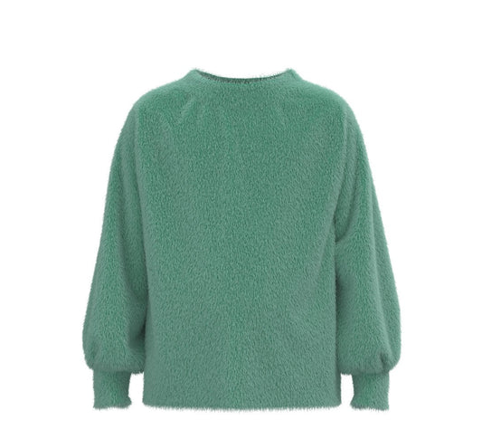 SSCO Youth Girls Feather Knit Sweater - Aloe