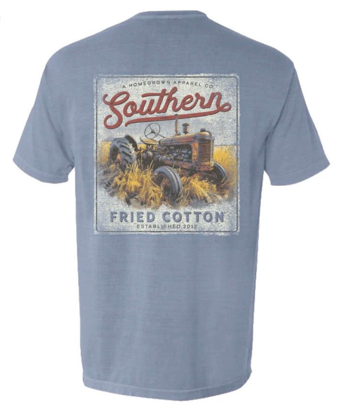 SoFriCo Men’s SS Tshirt Out In The Field - Ice Blue