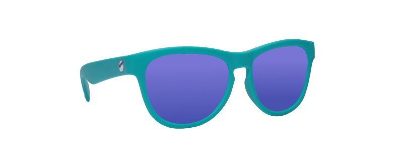 Mini Shades Classic (Age 0-3) Teal Ocean Polarized Purple Mirror