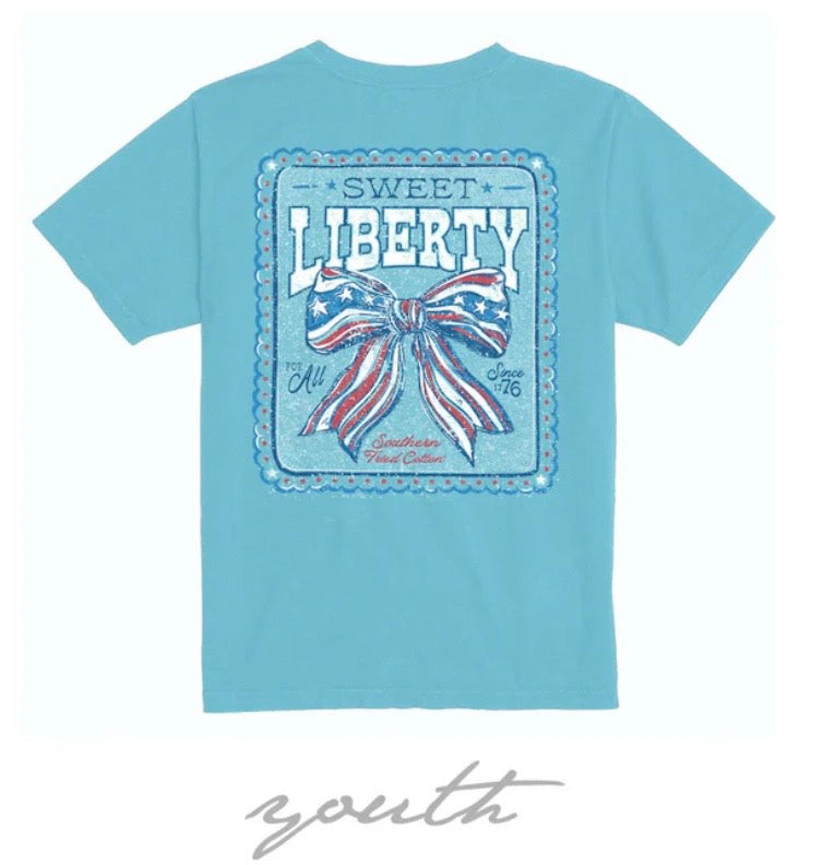 SoFriCo Youth SS Tshirt Sweet Liberty Bow - lagoon