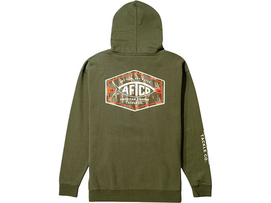 Aftco Men's Emblem Hoodie - Army green