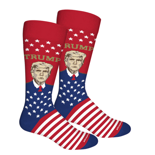 Brown Dog Race to the Whitehouse Socks - Trump