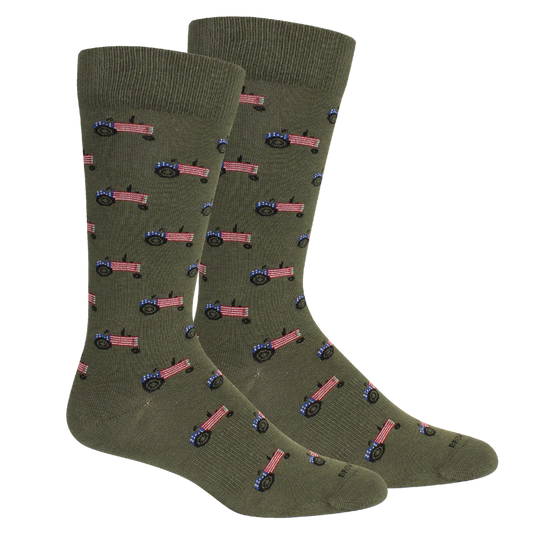 Brown Dog Socks - Farm America Sage