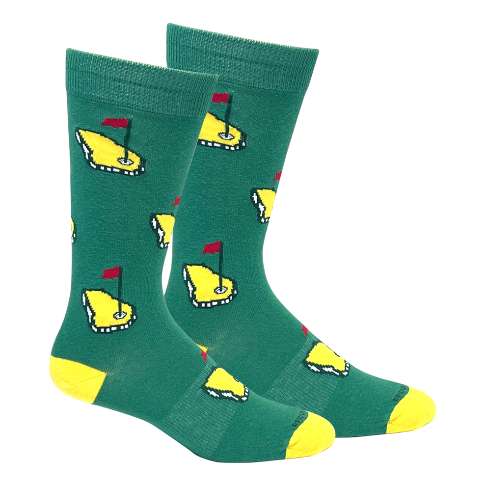 Brown Dog Socks Georgia Golf Crew - Jolly Green