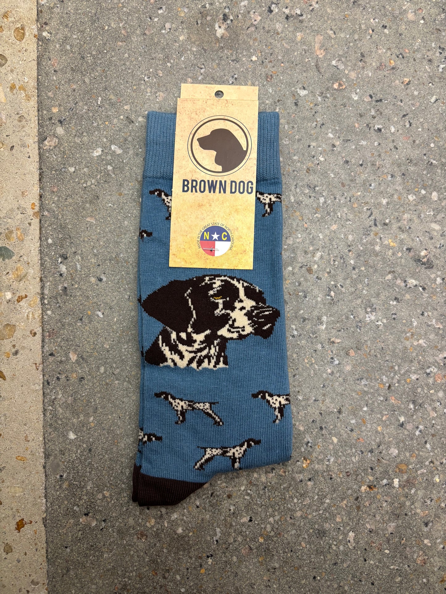 Brown Dog GSP Socks - Bluestone