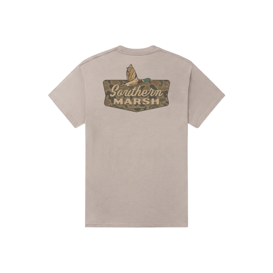 Southern Marsh Inflight Badge Tee - Washed Burnt Taupe