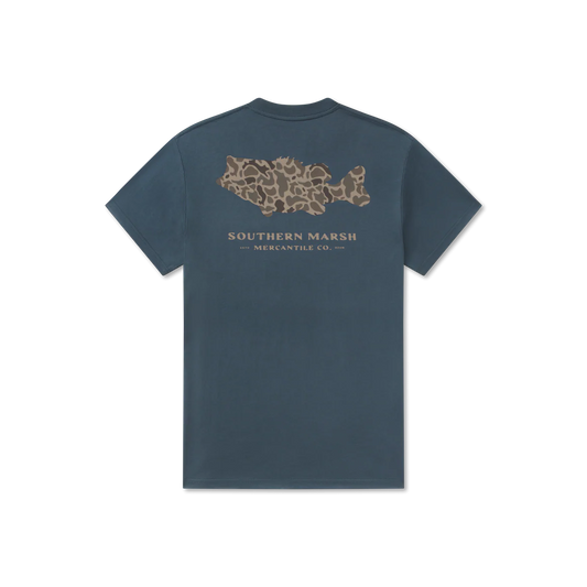 Southern Marsh Originals - Camo - Bass Tee