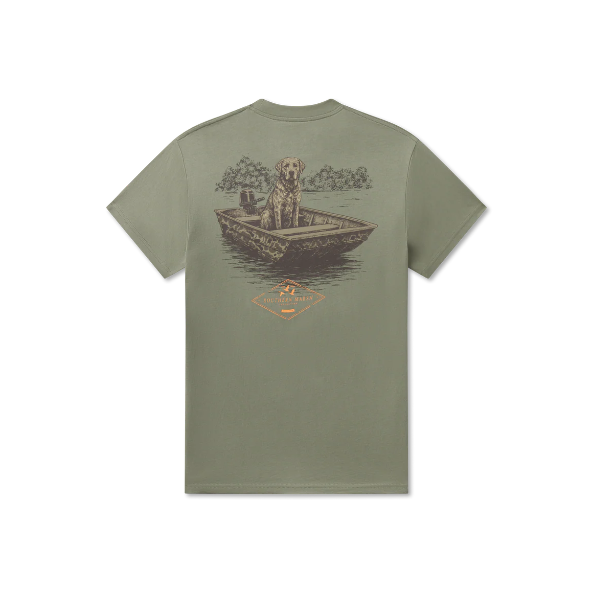Southern Marsh Patient Pup Tee - Bay Green