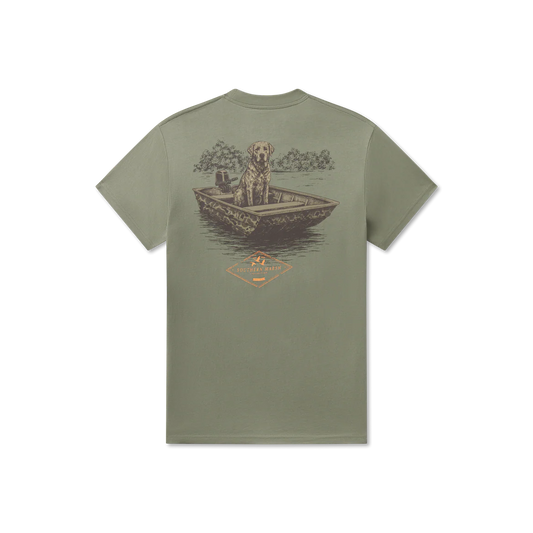 Southern Marsh Patient Pup Tee - Bay Green