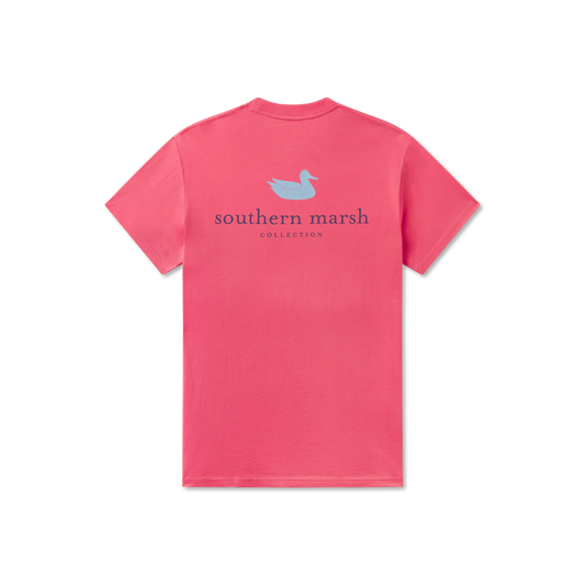 Southern Marsh Authentic Vibrant Tee - Hibiscus Pink