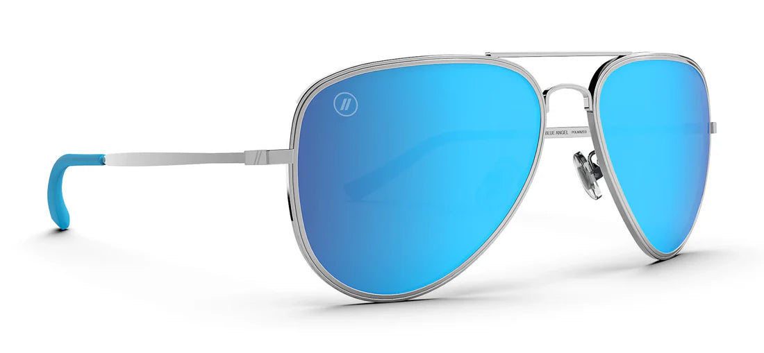 Blenders Eyewear A Series Blue Angel Polarized - Gloss Silver/ Blue