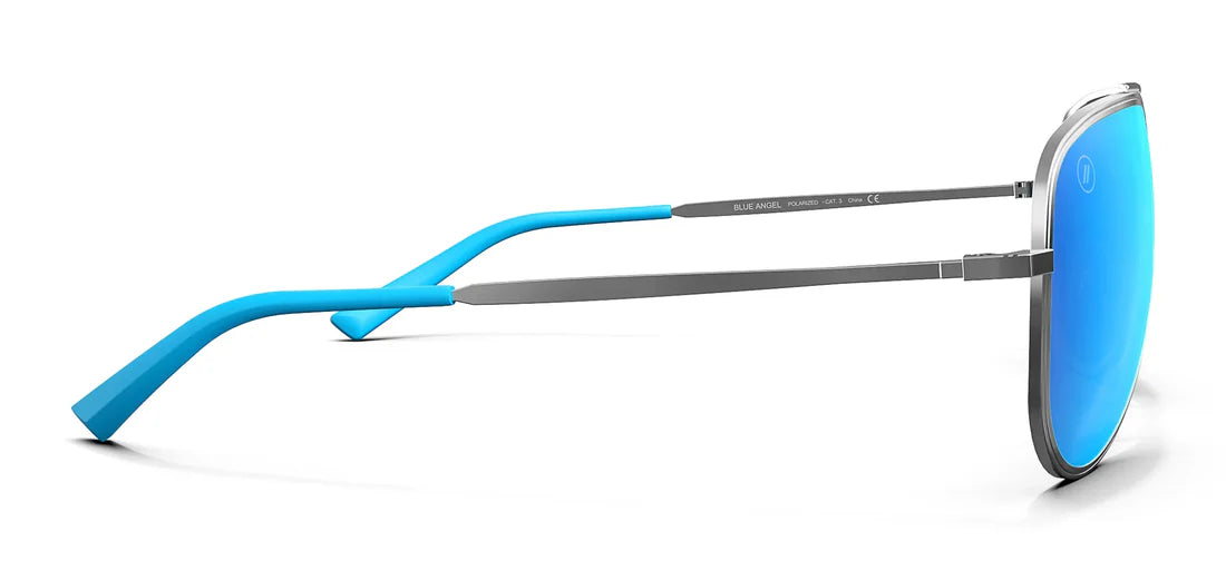 Blenders Eyewear A Series Blue Angel Polarized - Gloss Silver/ Blue