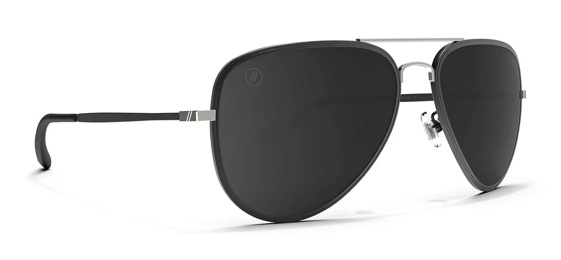 Blenders Eyewear Spider Jet Polarized Aviator - Black/grey