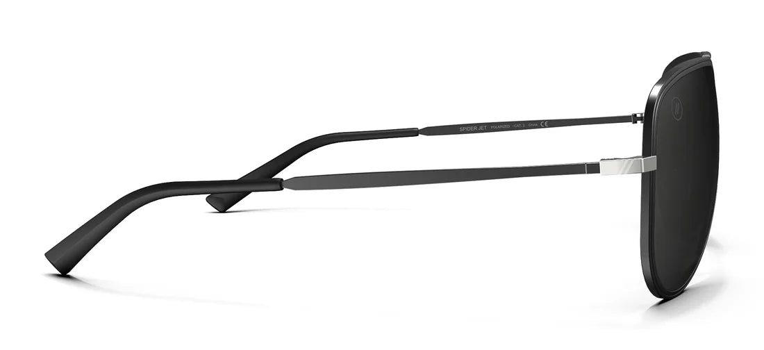 Blenders Eyewear Spider Jet Polarized Aviator - Black/grey