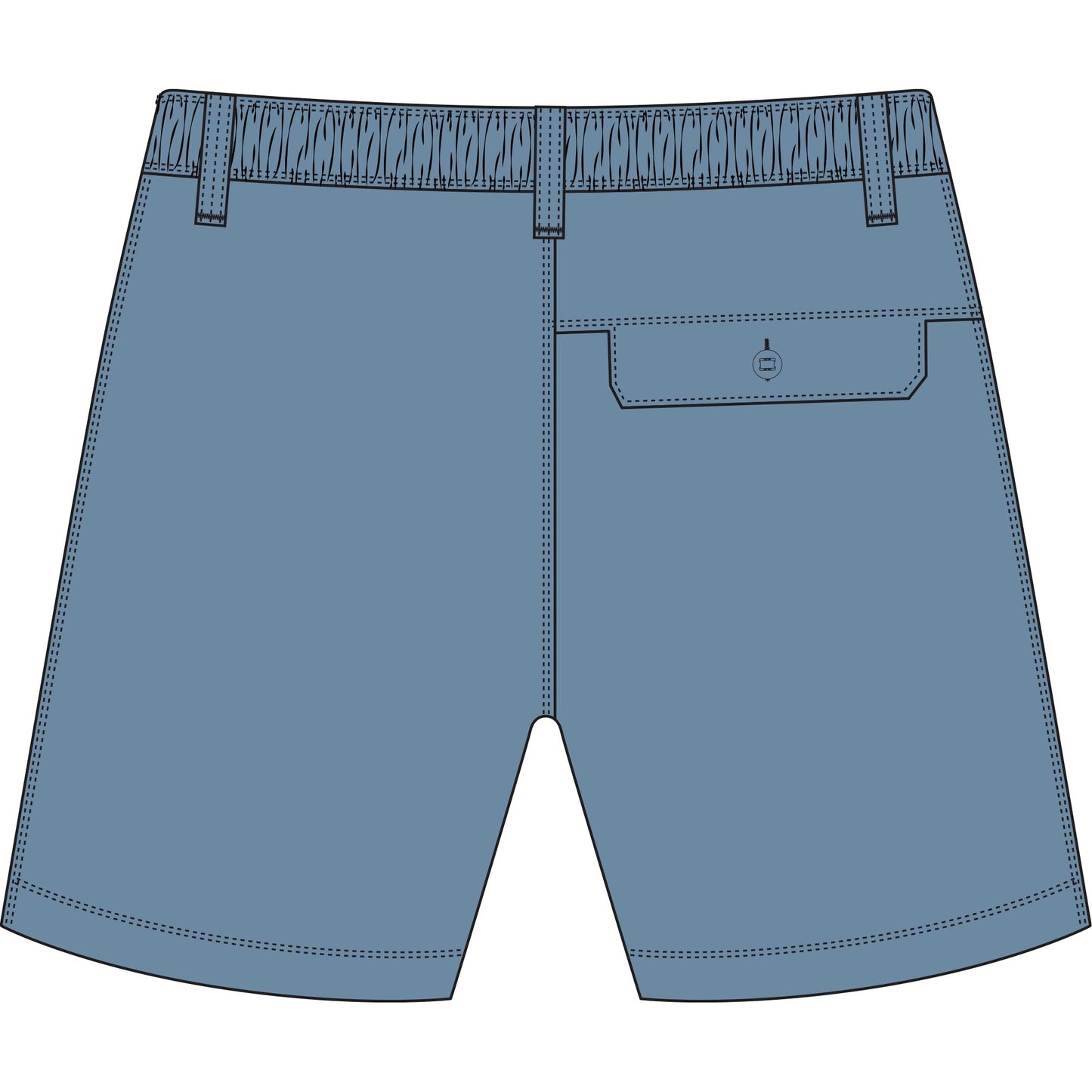Aftco Youth Landlocked Shorts - Blue shadow